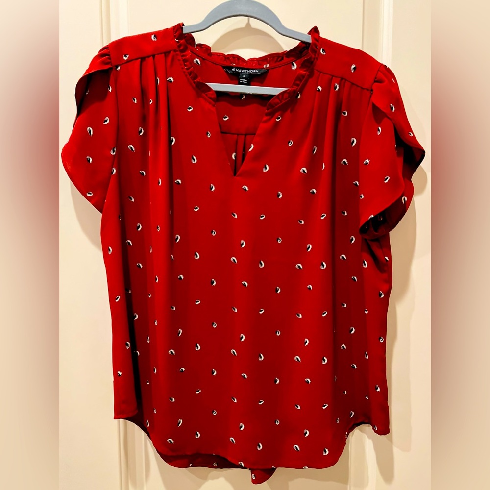 41 Hawthorn maroon top Stitch Fix XL
